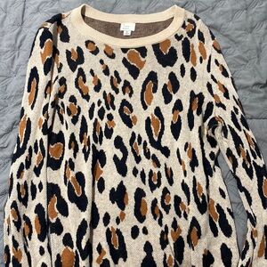 Animal print sweater